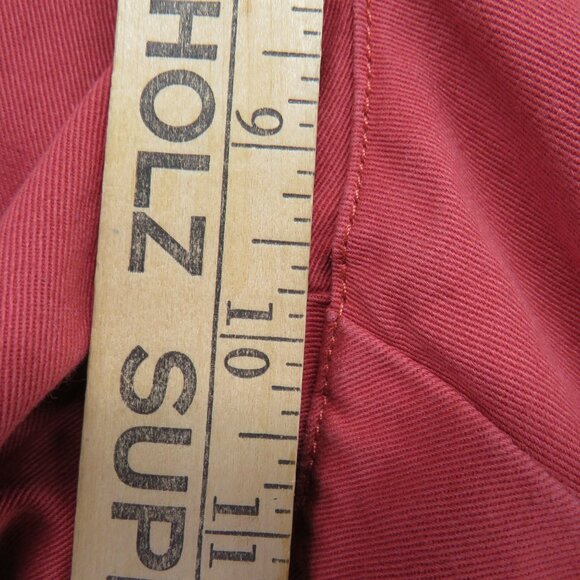 J Crew Jeans Womens Sz 14 Rust Red Waverly Chino Pants Factory Frayed Edges - Picture 9 of 11